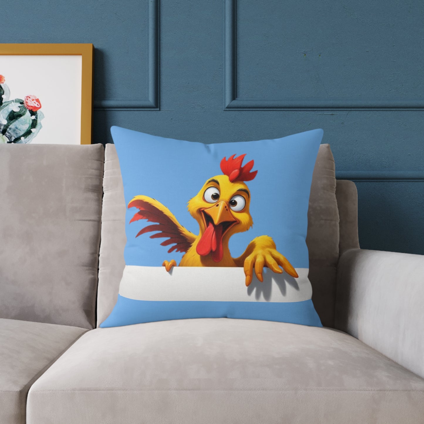 Squark Square Poly Canvas Pillow