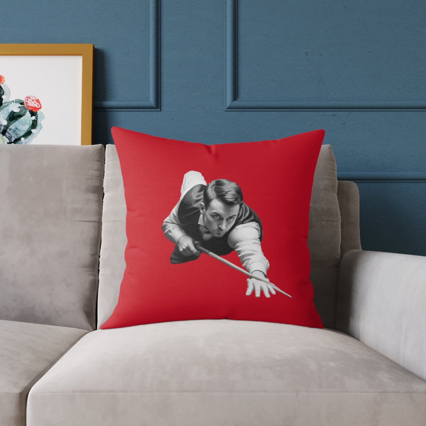 Snooker Square Poly Canvas Pillow