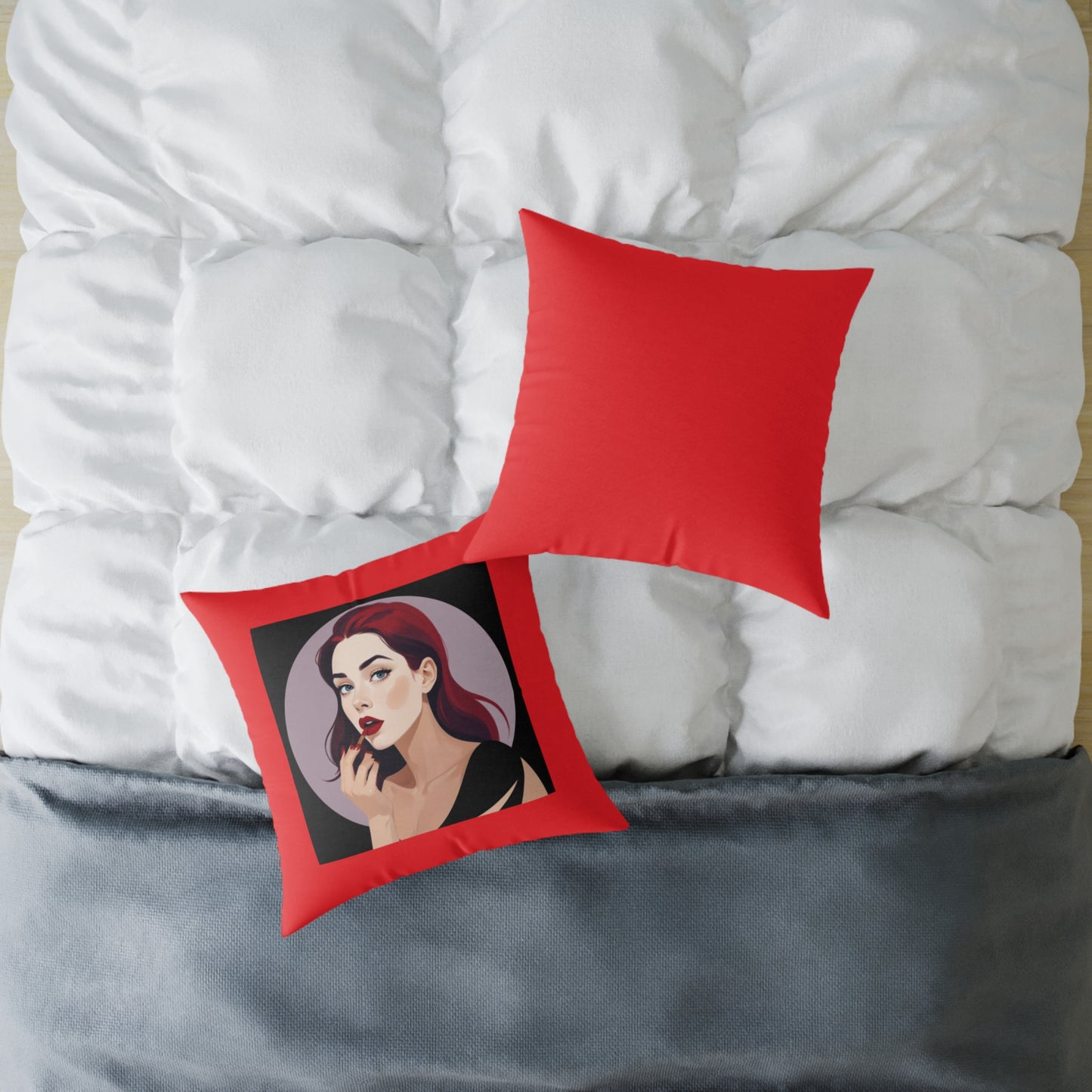 She Devil Square Poly Canvas Pillow