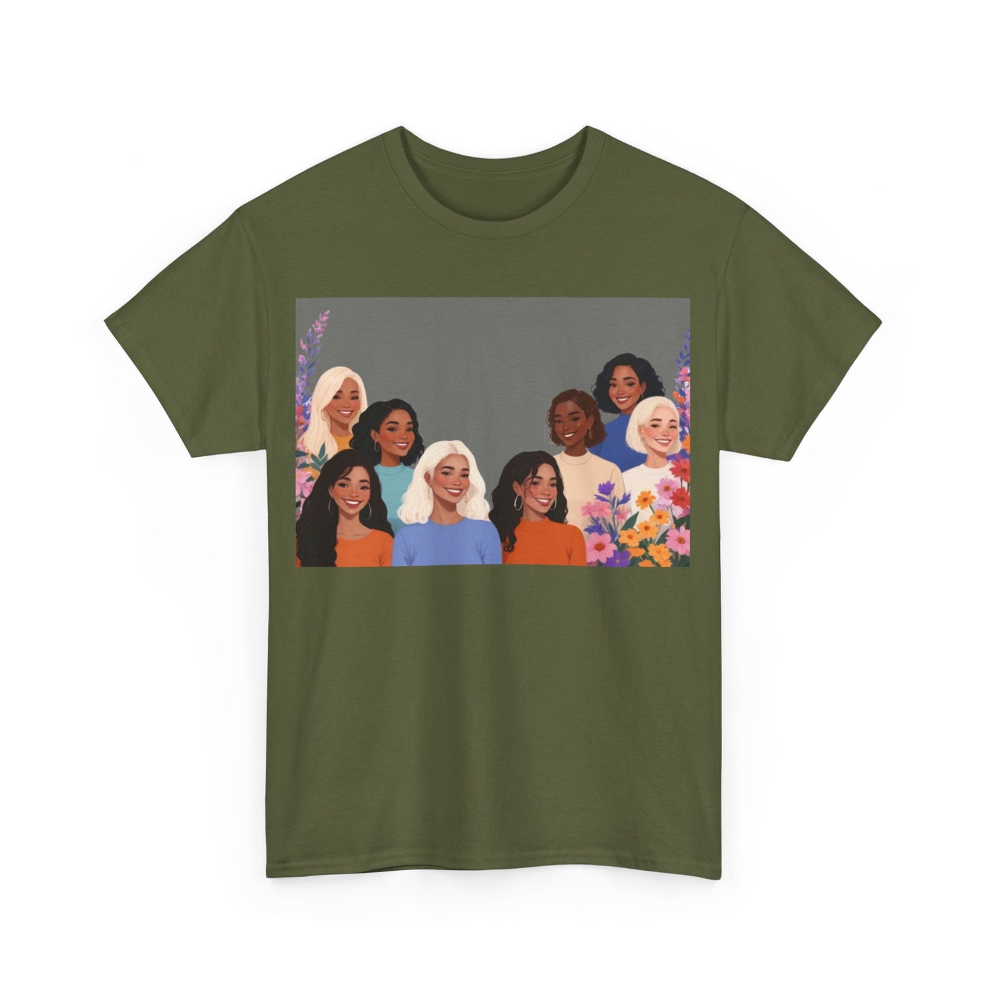 Among The Flowers Unisex Heavy Cotton Tee
