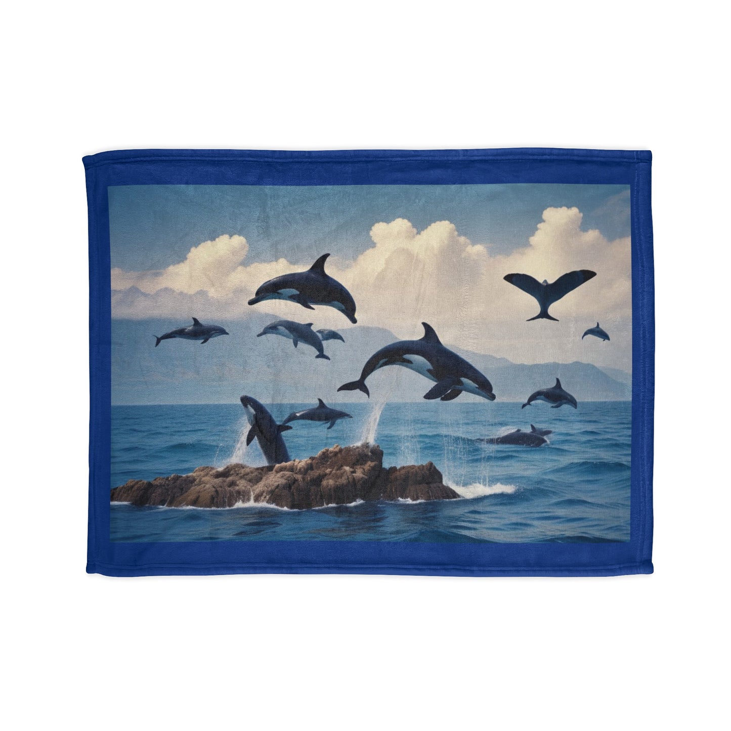 Whales Soft Polyester Blanket