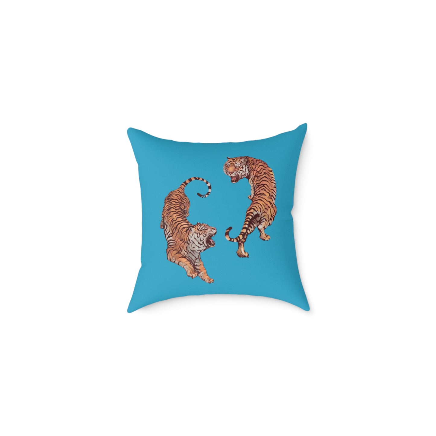 Tiger Poly Canvas Pillow