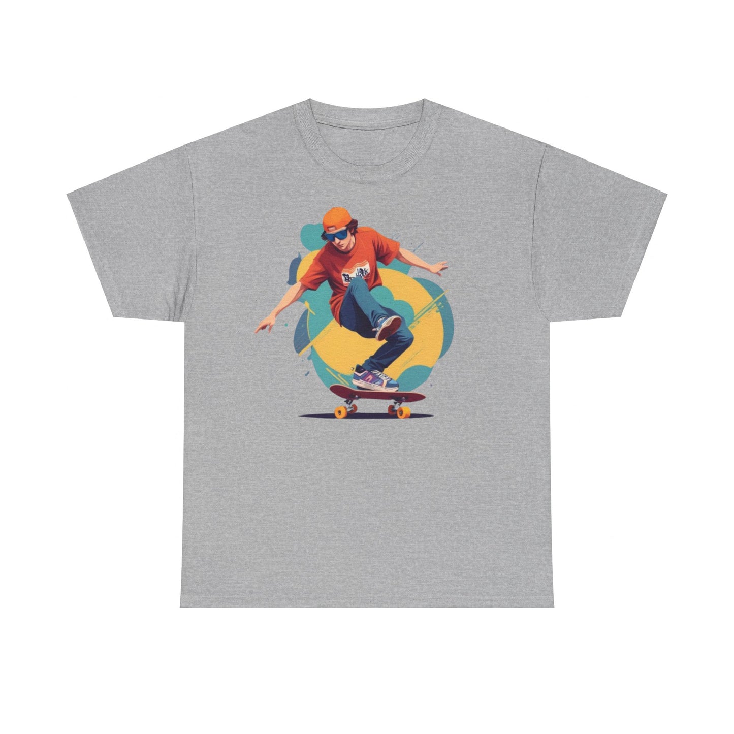 Skateboarder Unisex Heavy Cotton Tee
