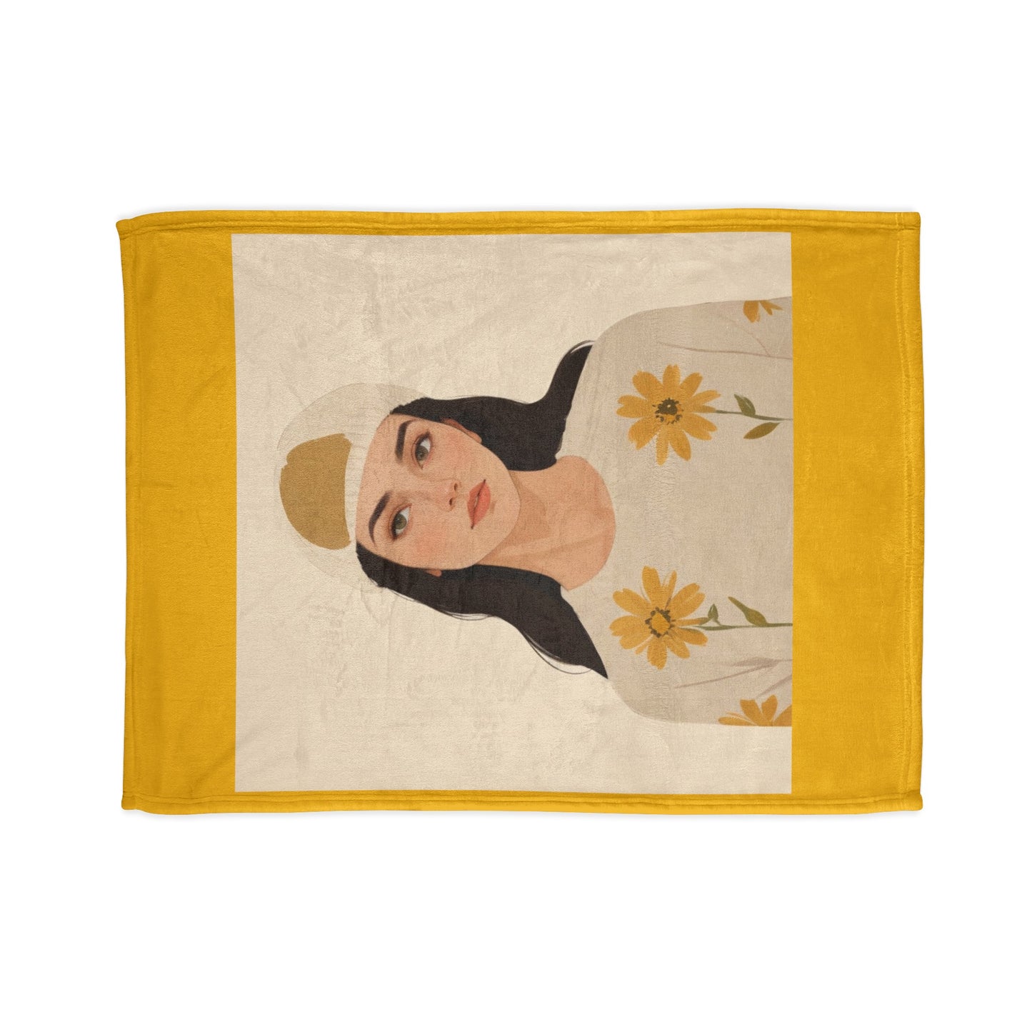 Yellow Soft Polyester Blanket