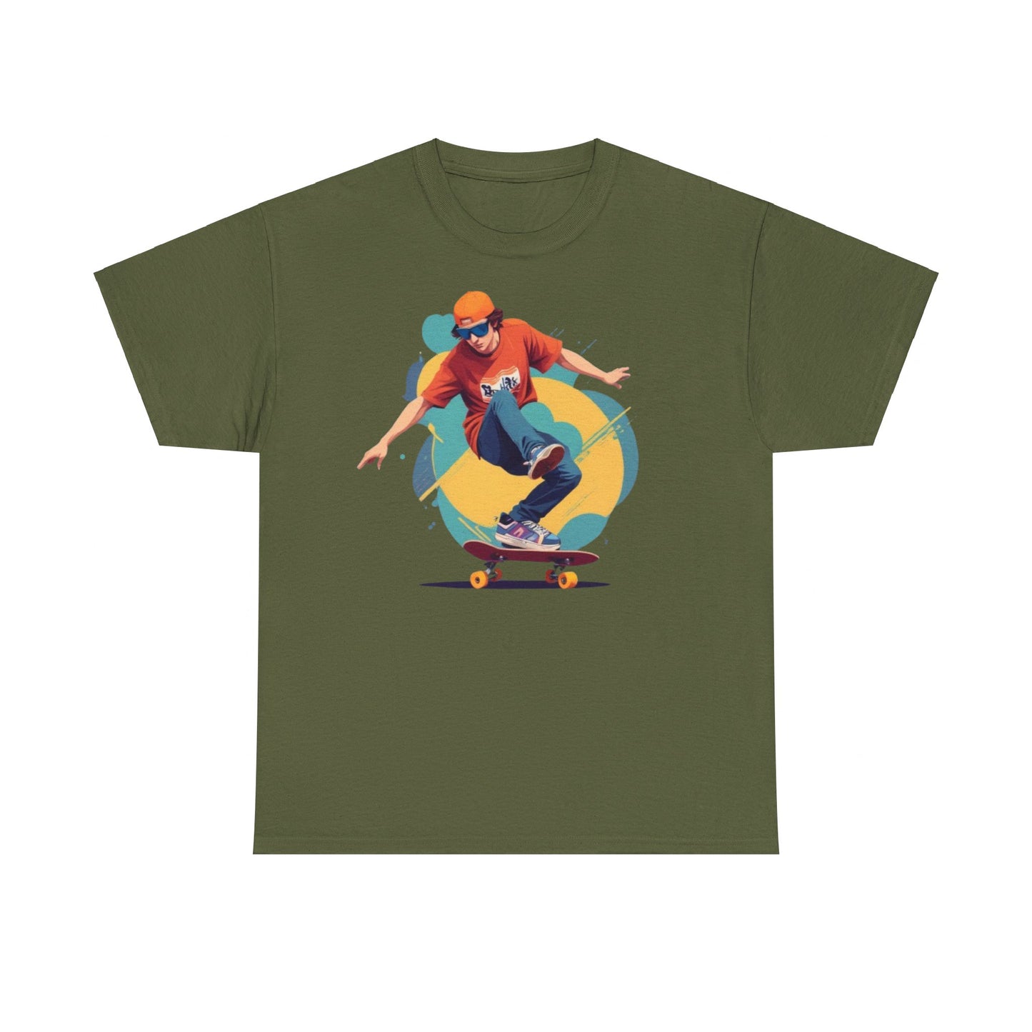 Skateboarder Unisex Heavy Cotton Tee
