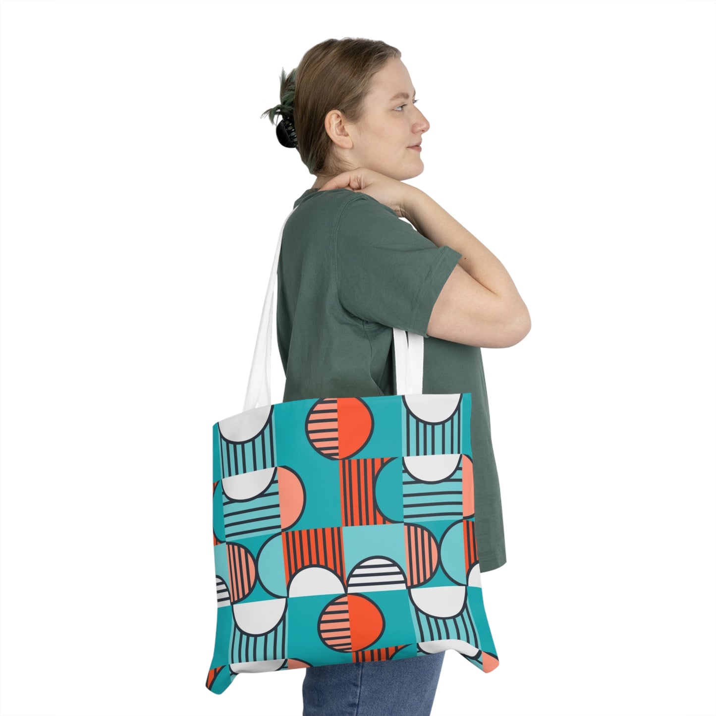 Pattern Shoulder Tote Bag (AOP)