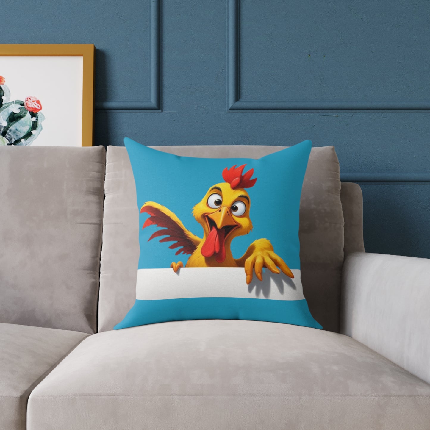 Squark Square Poly Canvas Pillow