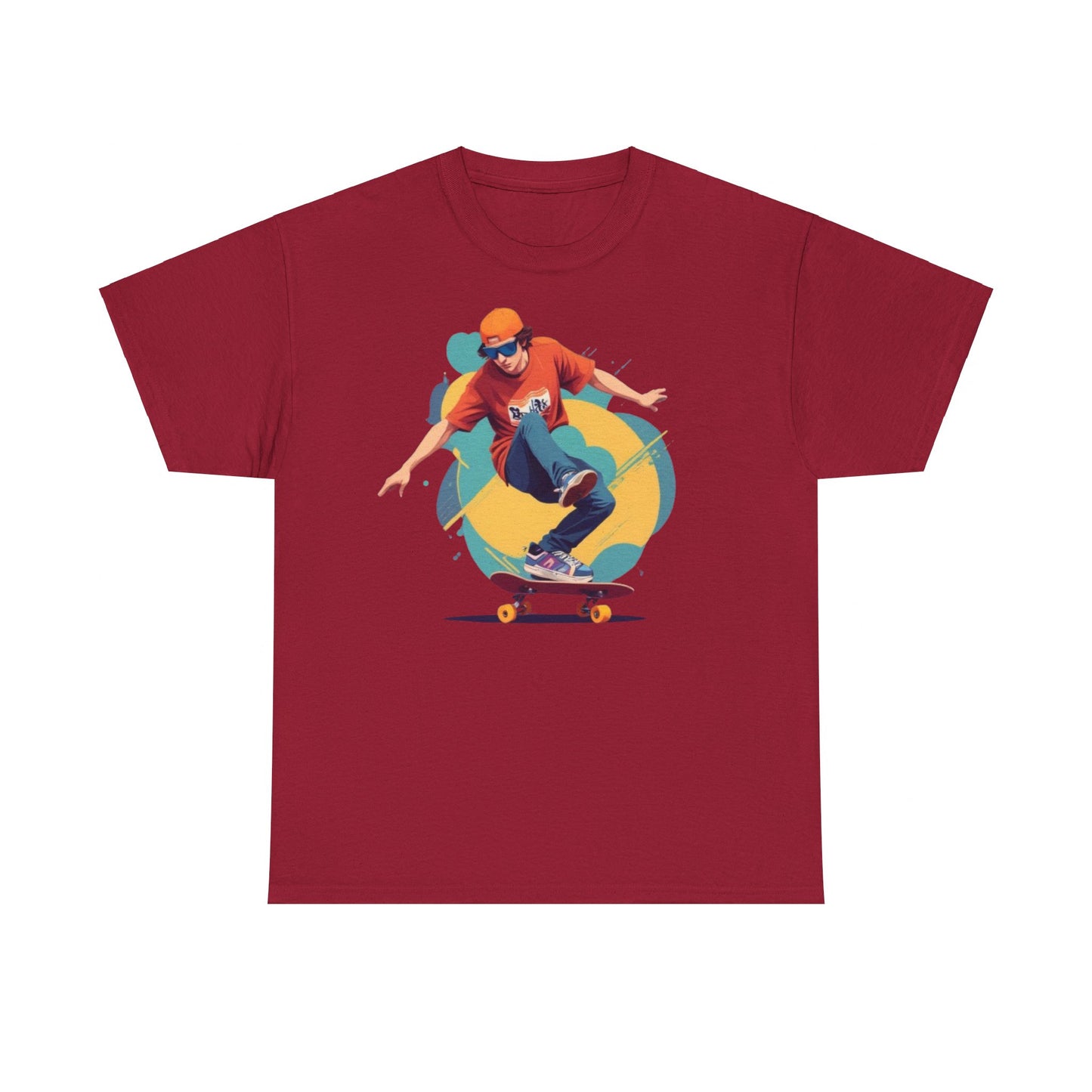 Skateboarder Unisex Heavy Cotton Tee