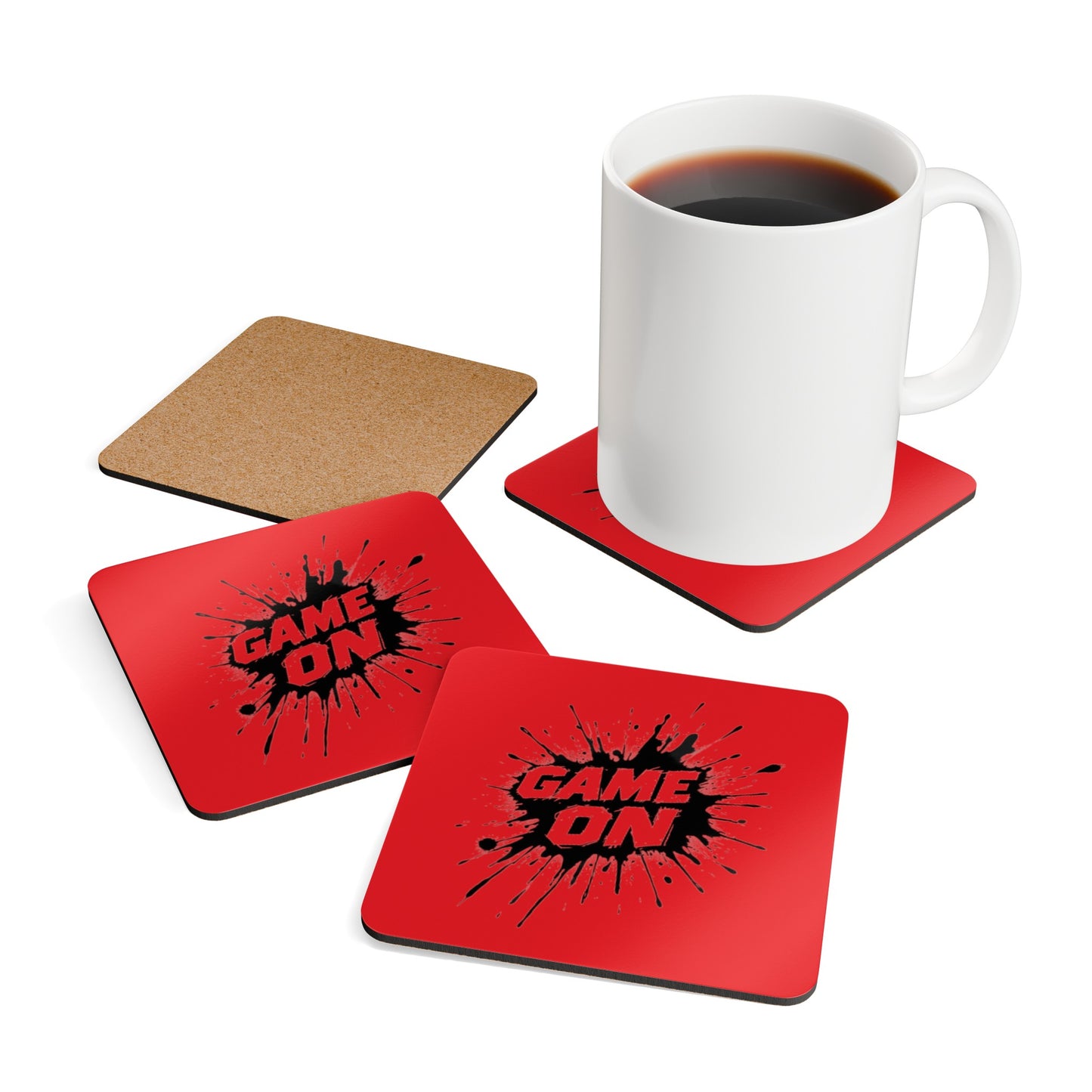 Gaming Corkwood Coaster Set