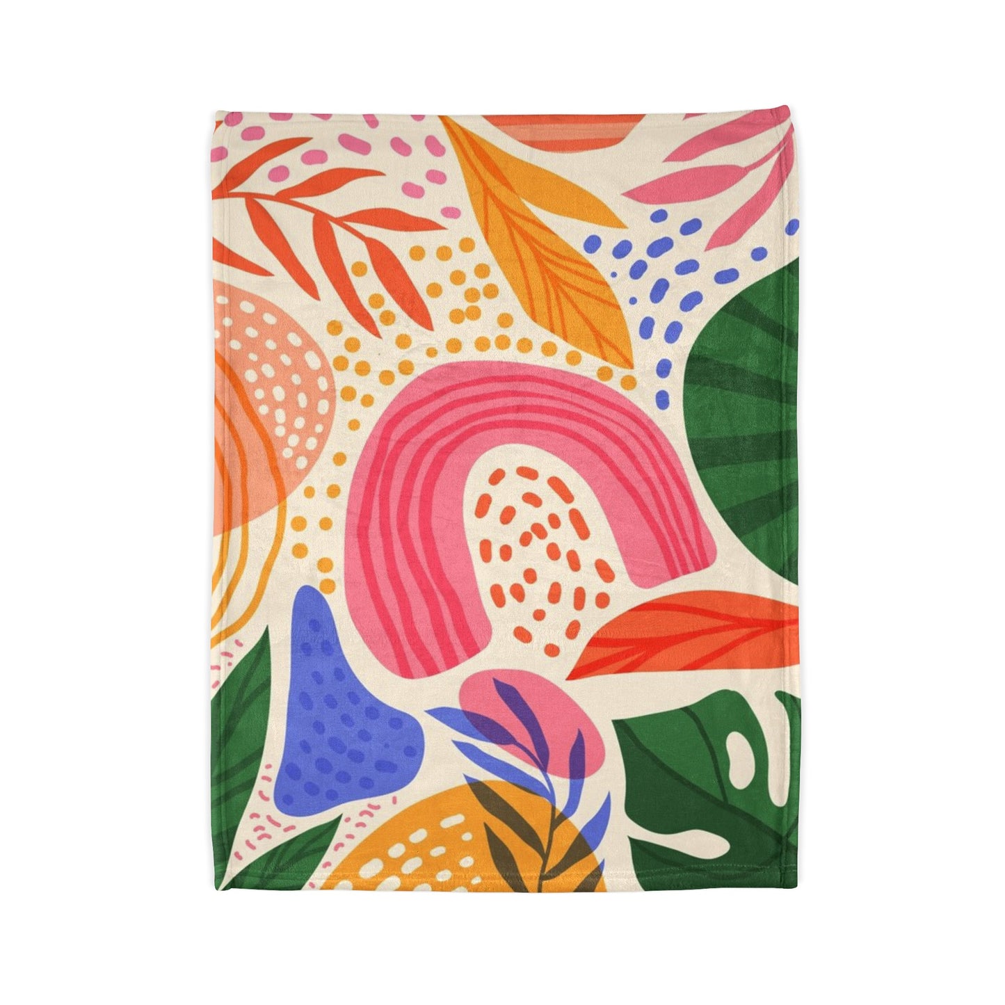 60s Patterns Soft Polyester Blanket