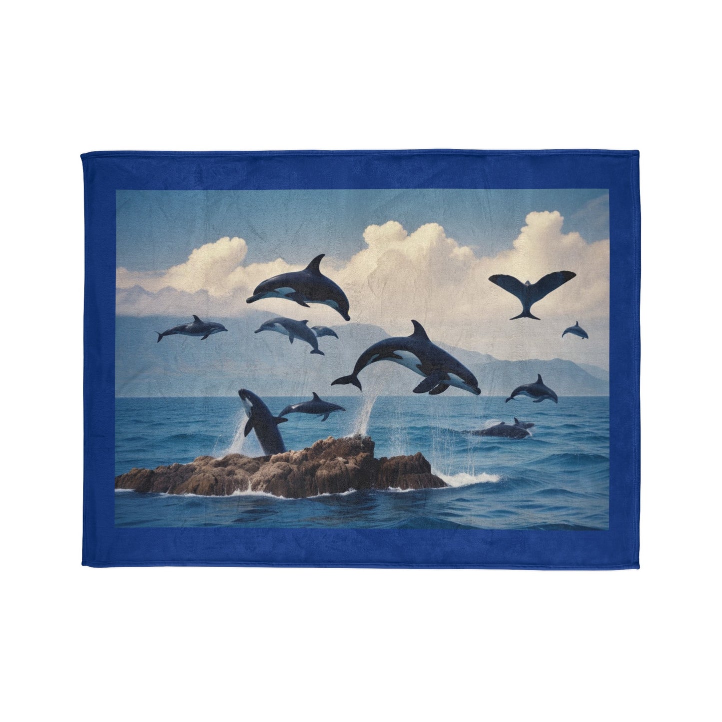 Whales Soft Polyester Blanket