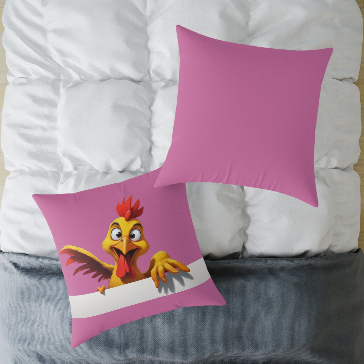 Squark Square Poly Canvas Pillow