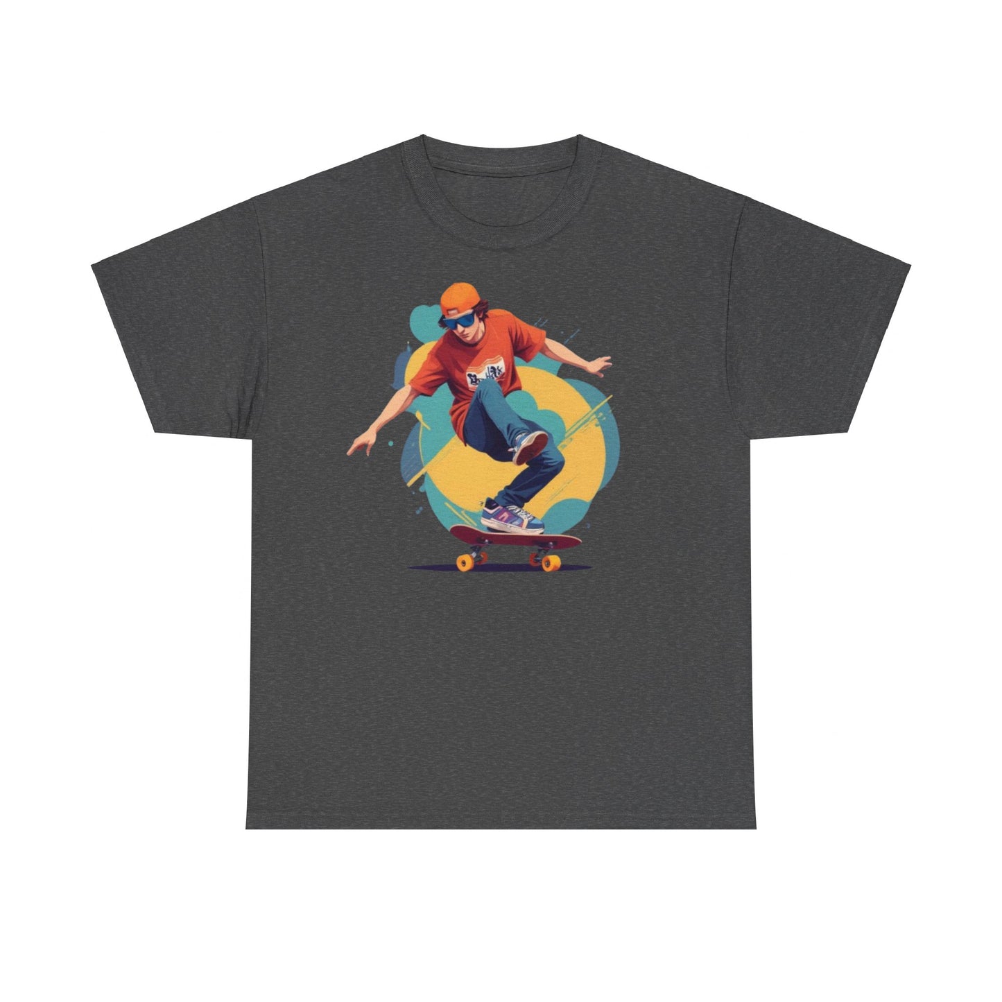 Skateboarder Unisex Heavy Cotton Tee