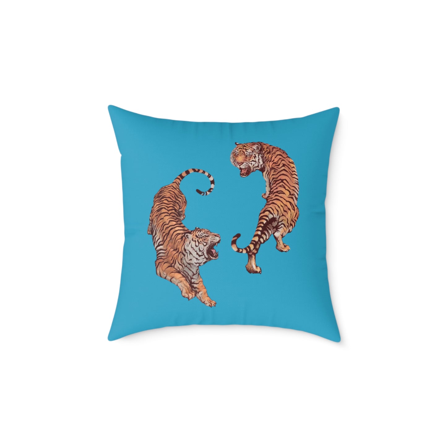 Tiger Poly Canvas Pillow