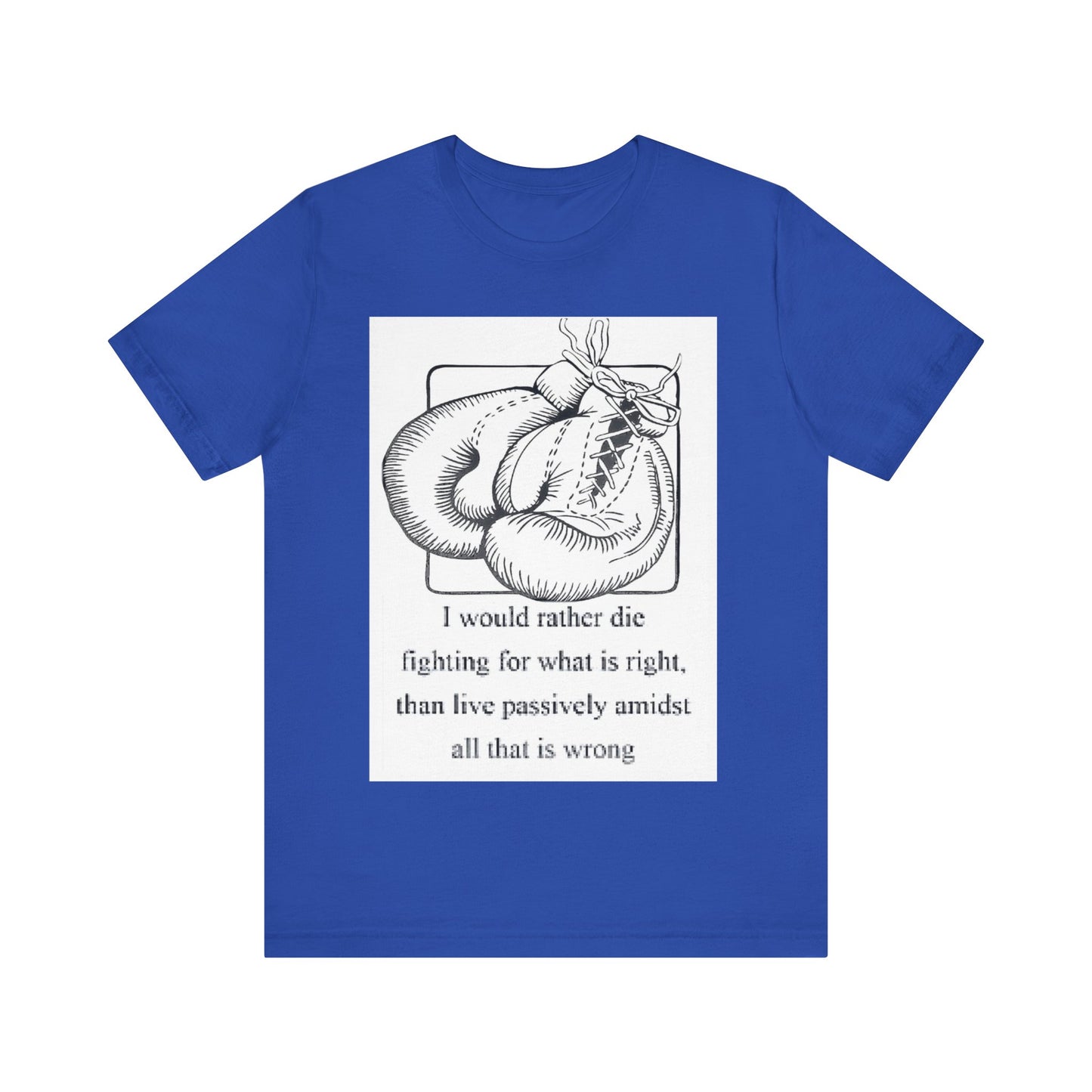 Boxing Quote Jersey Short Sleeve Tshirt