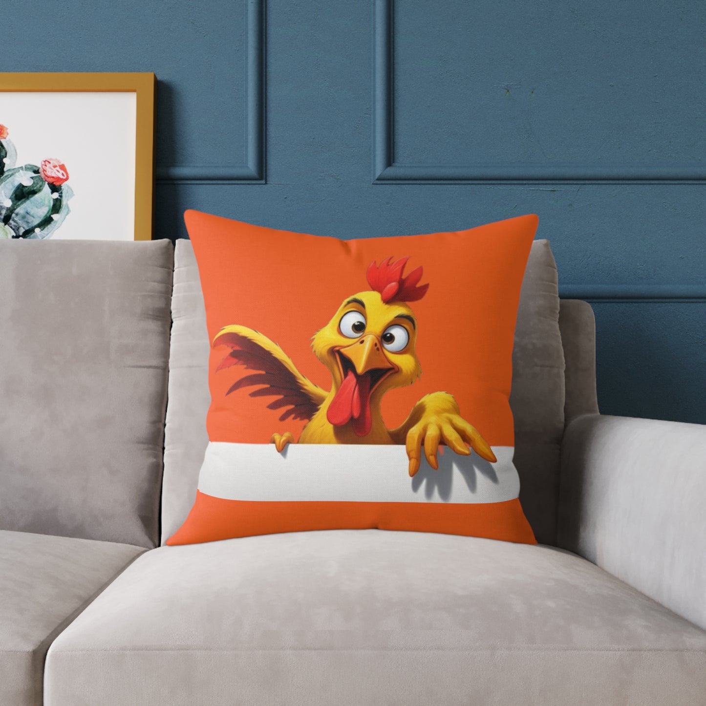 Squark Square Poly Canvas Pillow