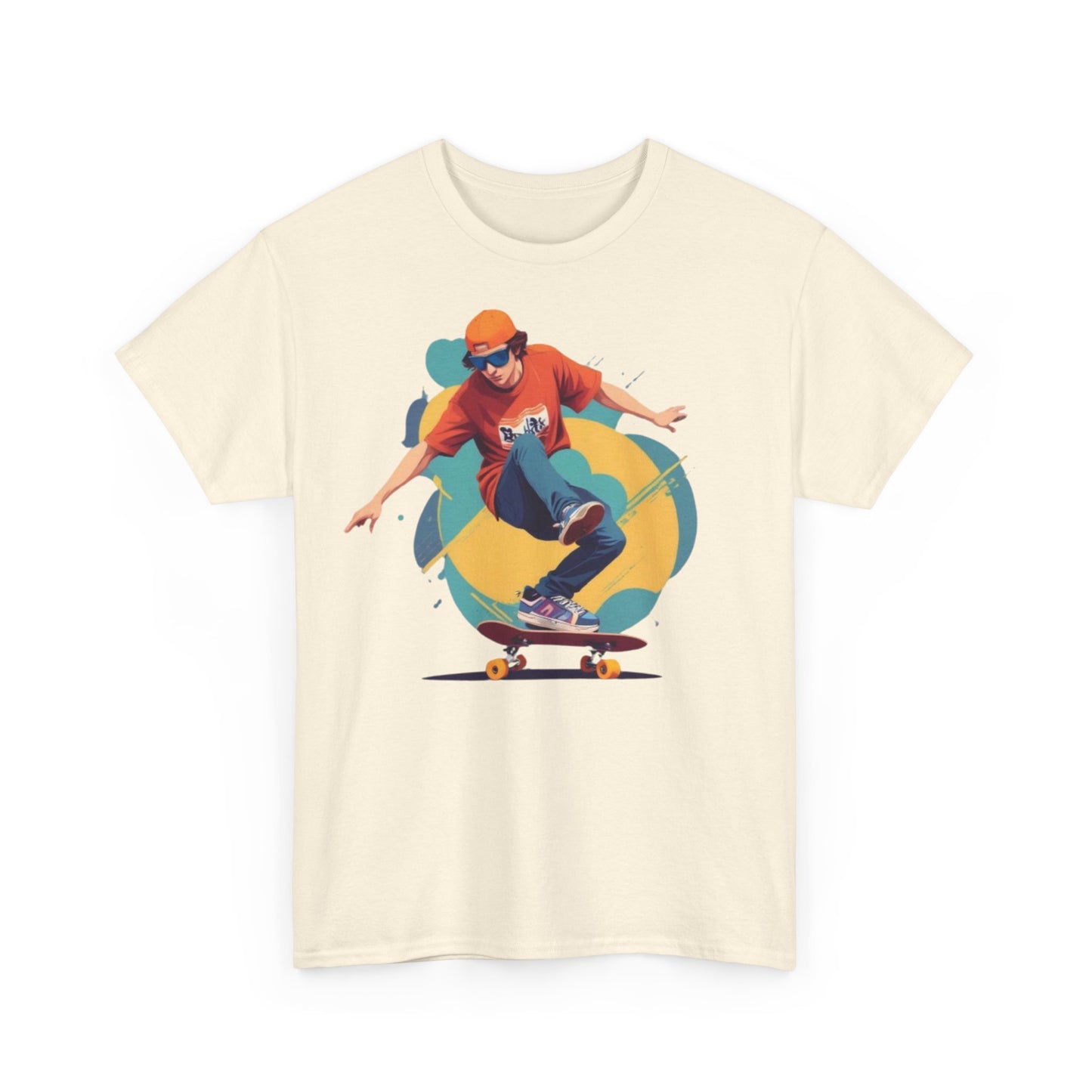 Skateboarder Unisex Heavy Cotton Tee