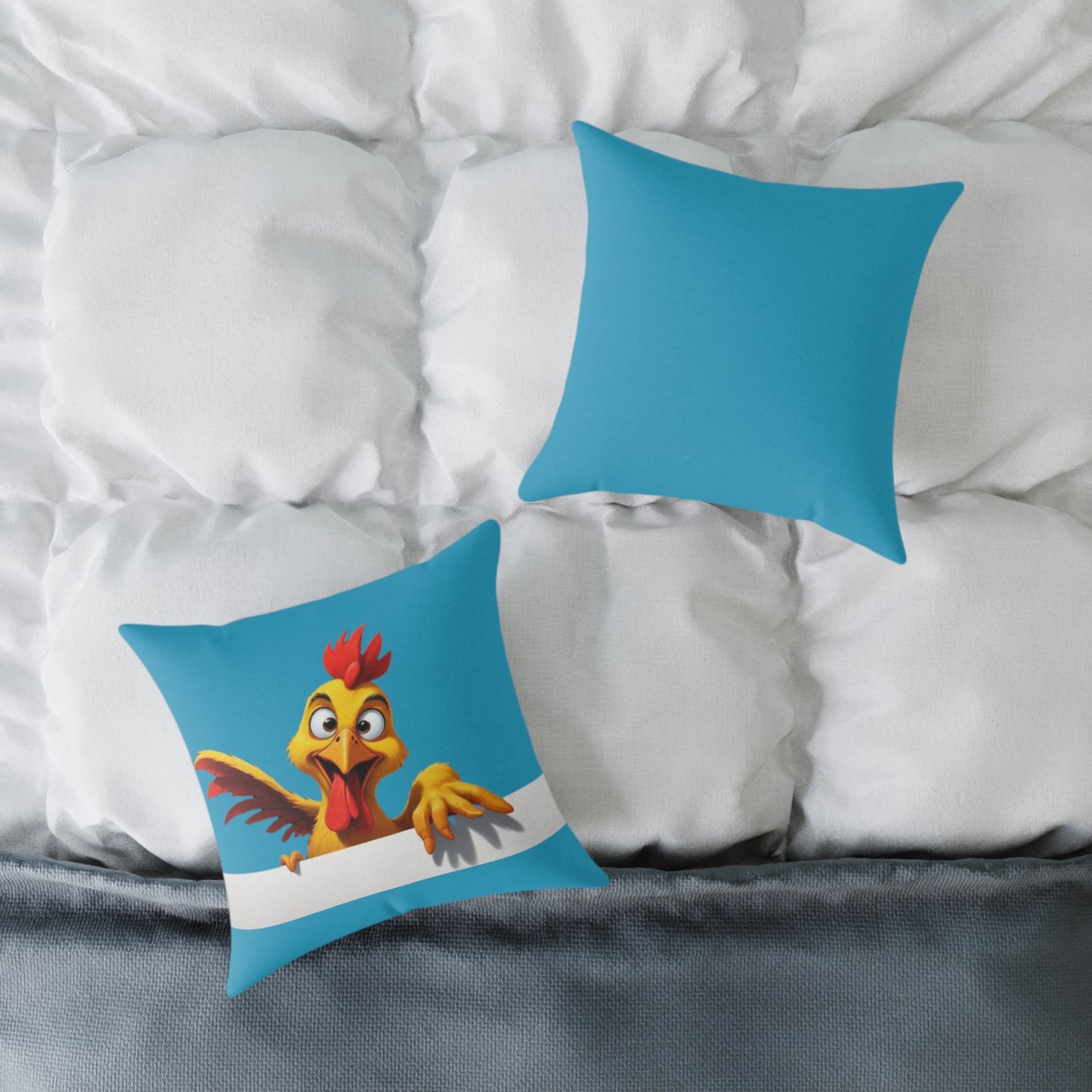 Squark Square Poly Canvas Pillow