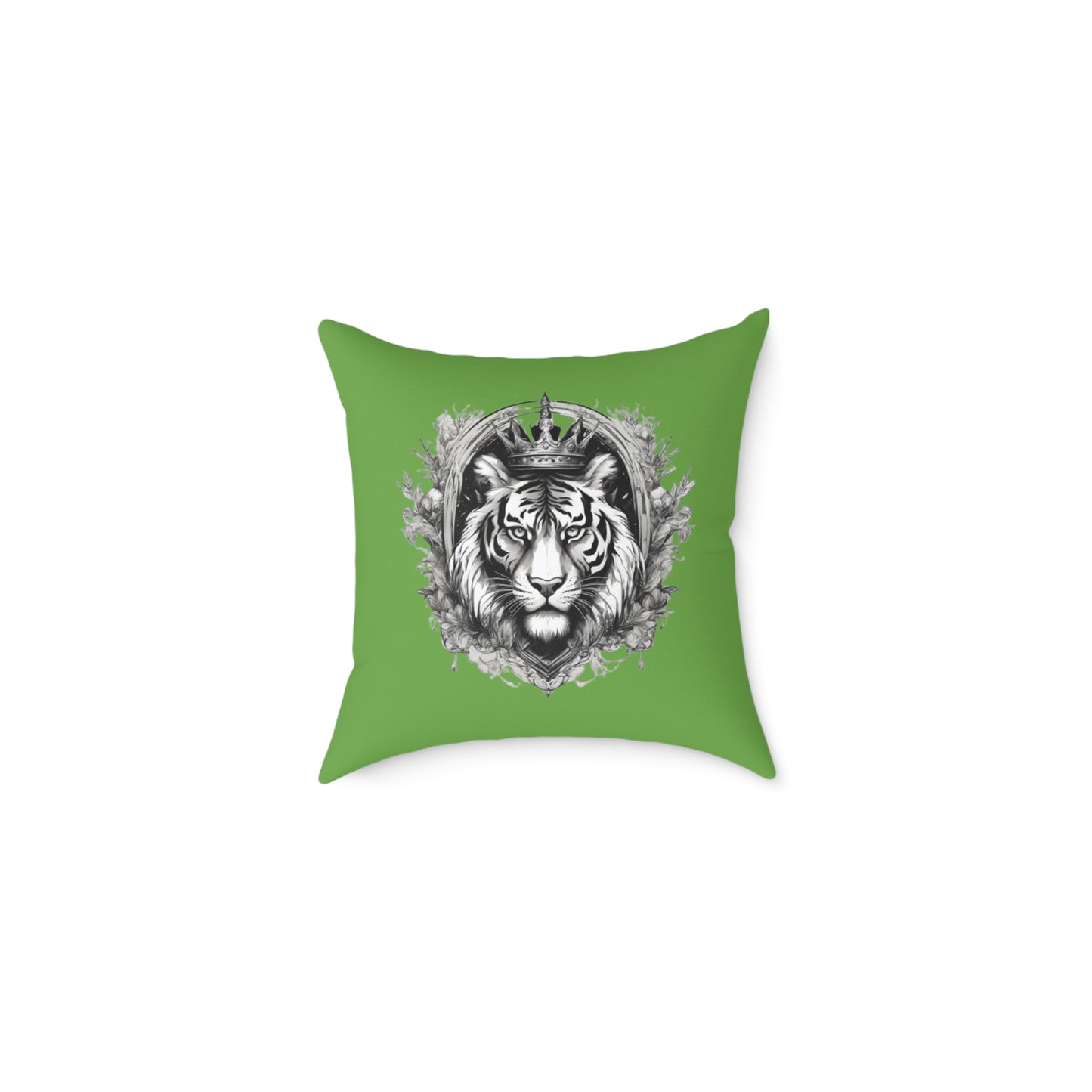 Tiger Square Poly Canvas Pillow