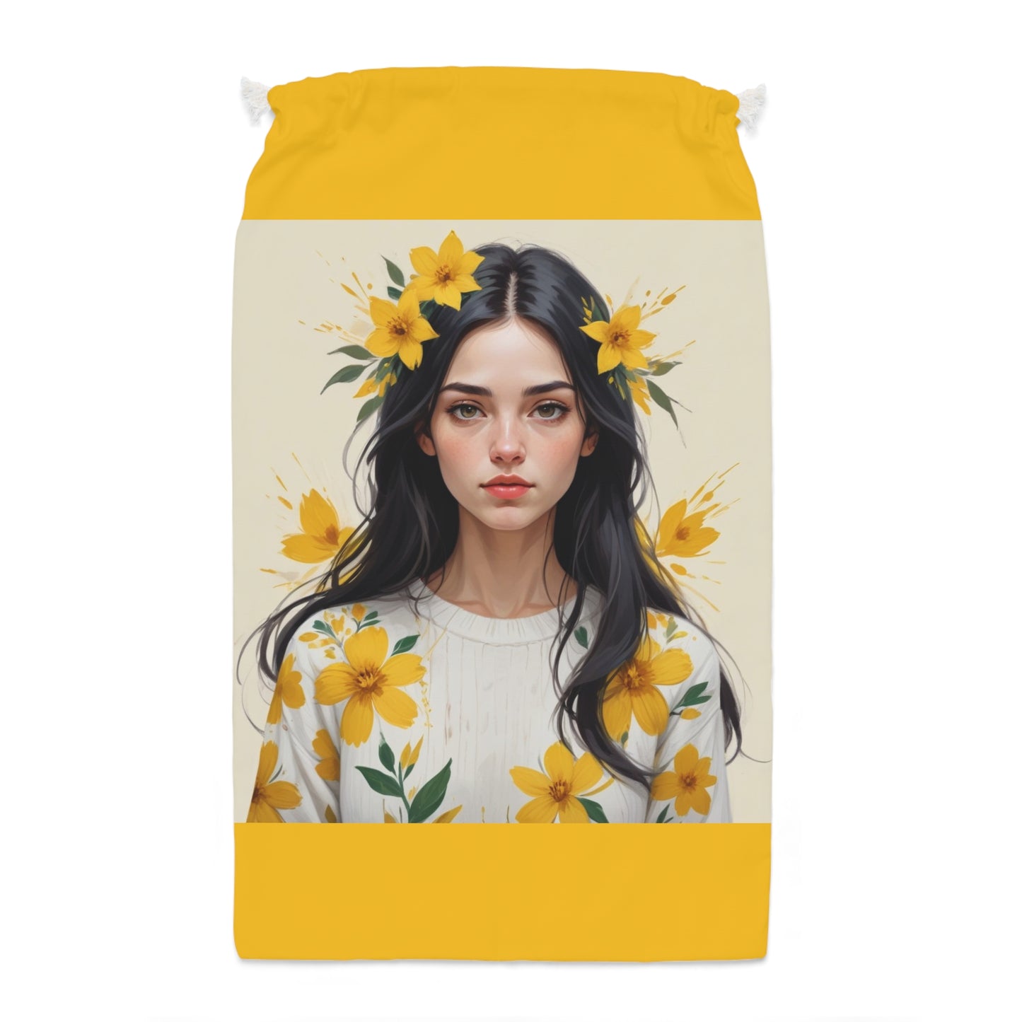 Yellow Flower Girl Style Sack