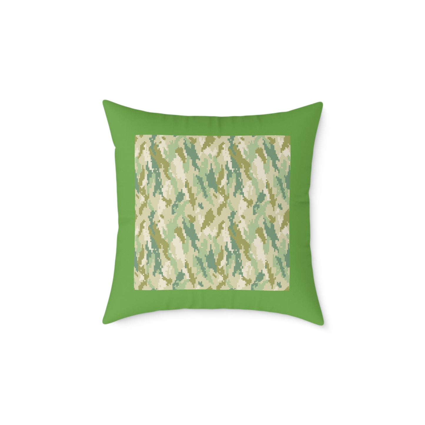 Army Square Poly Canvas Pillow