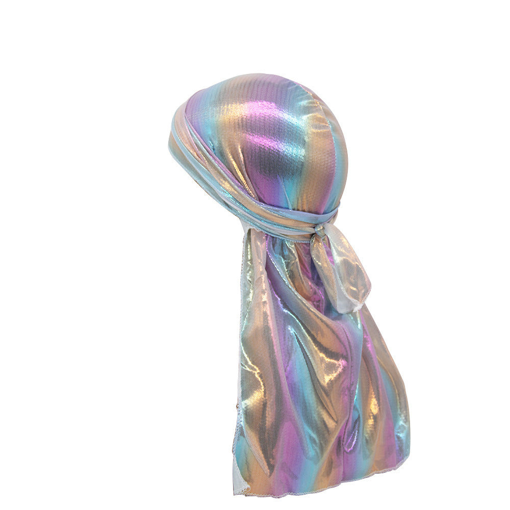 Printed long tail cap
