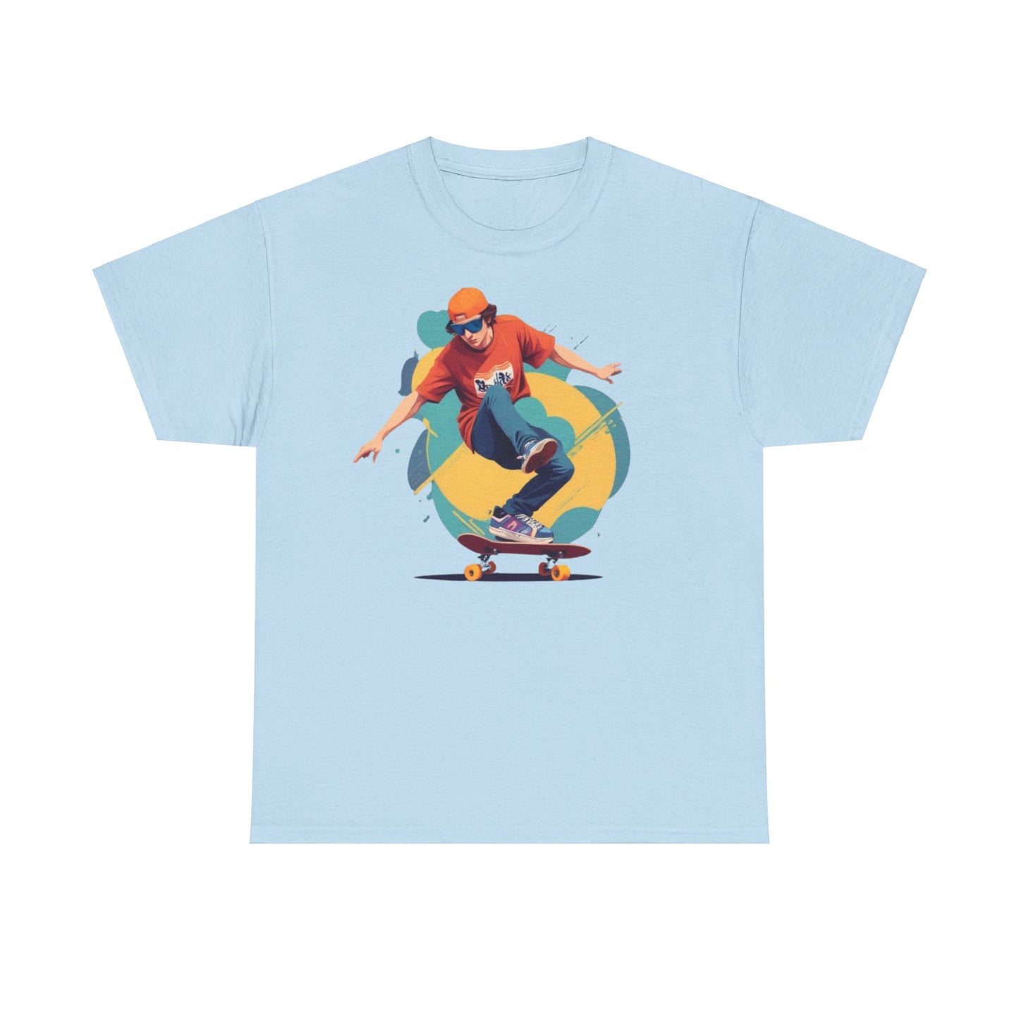 Skateboarder Unisex Heavy Cotton Tee