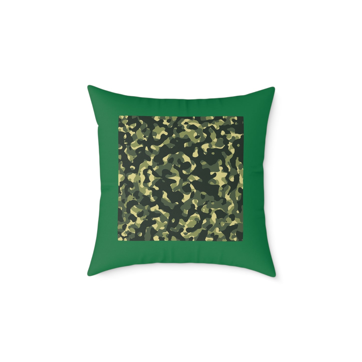 Army Square Poly Canvas Pillow