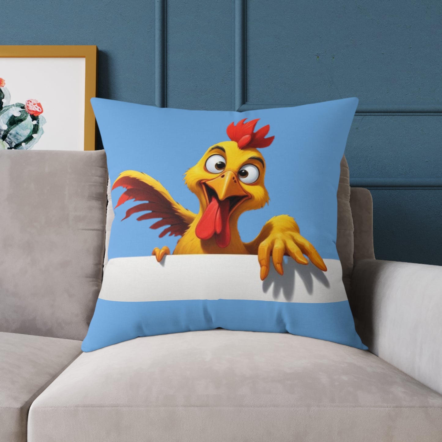 Squark Square Poly Canvas Pillow