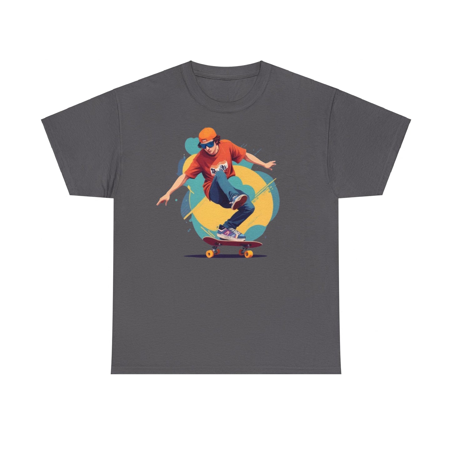 Skateboarder Unisex Heavy Cotton Tee