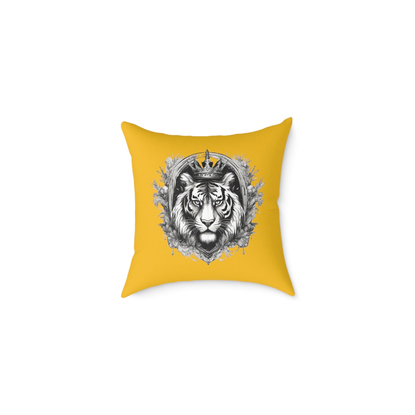Tiger Square Poly Canvas Pillow