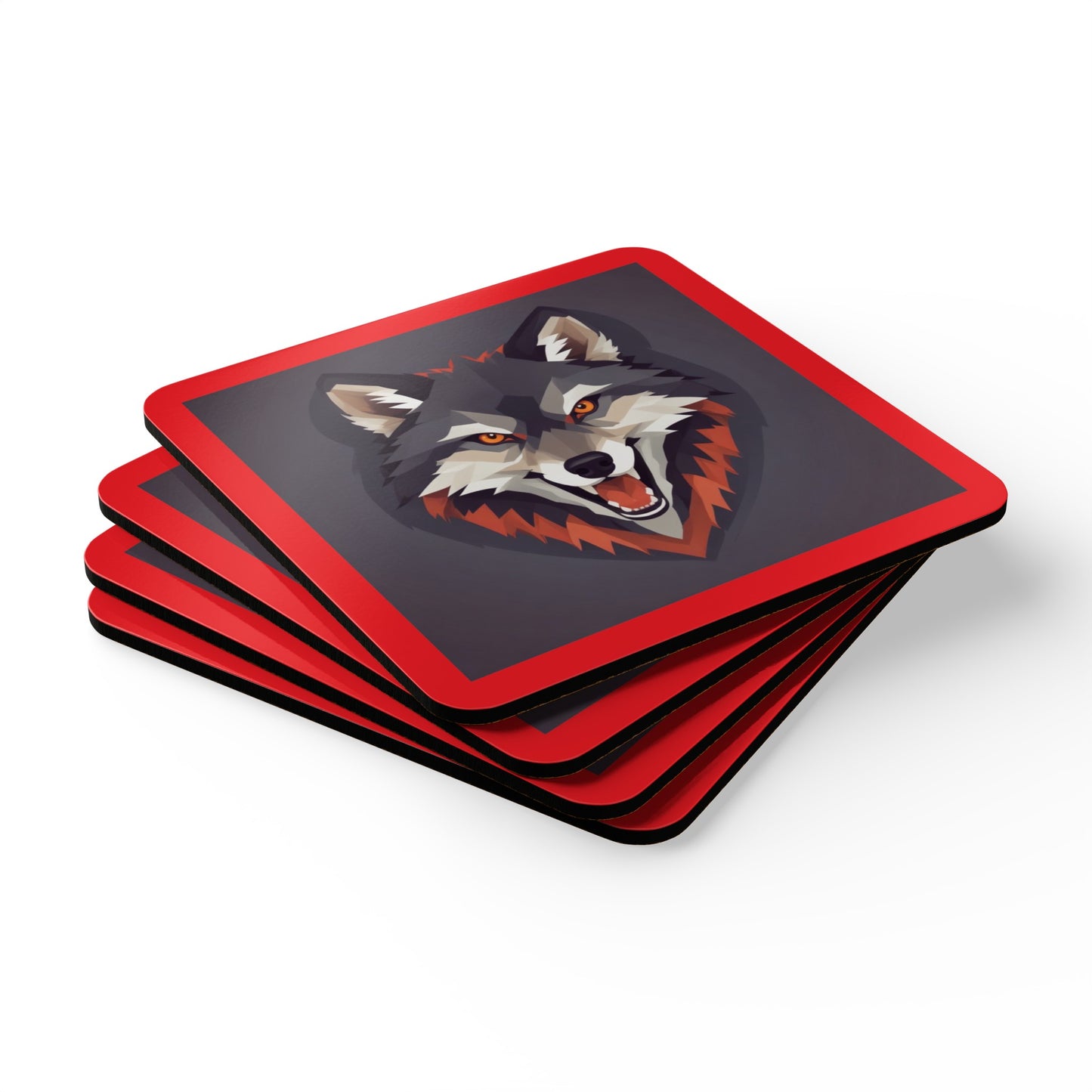 Werewolf Corkwood Coaster Set
