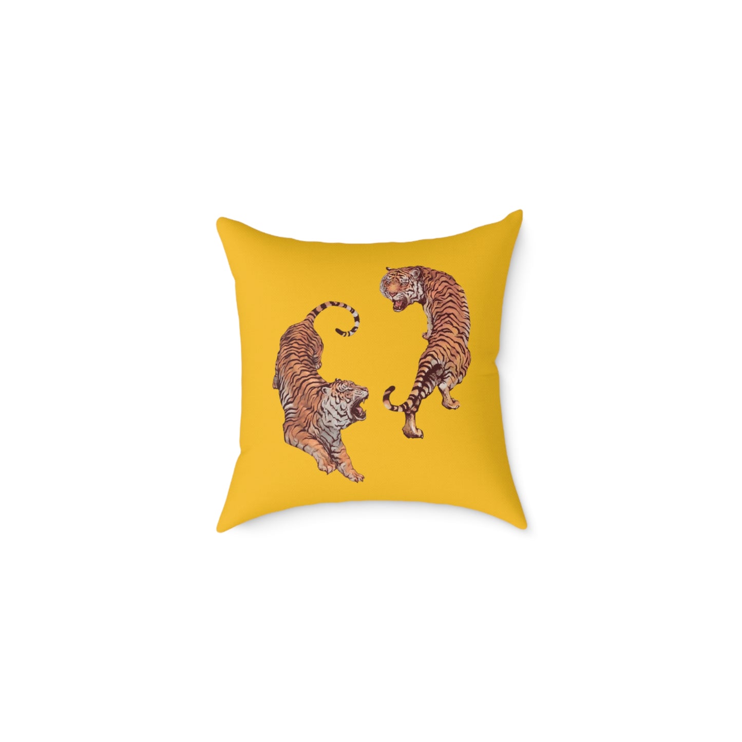 Tiger Poly Canvas Pillow