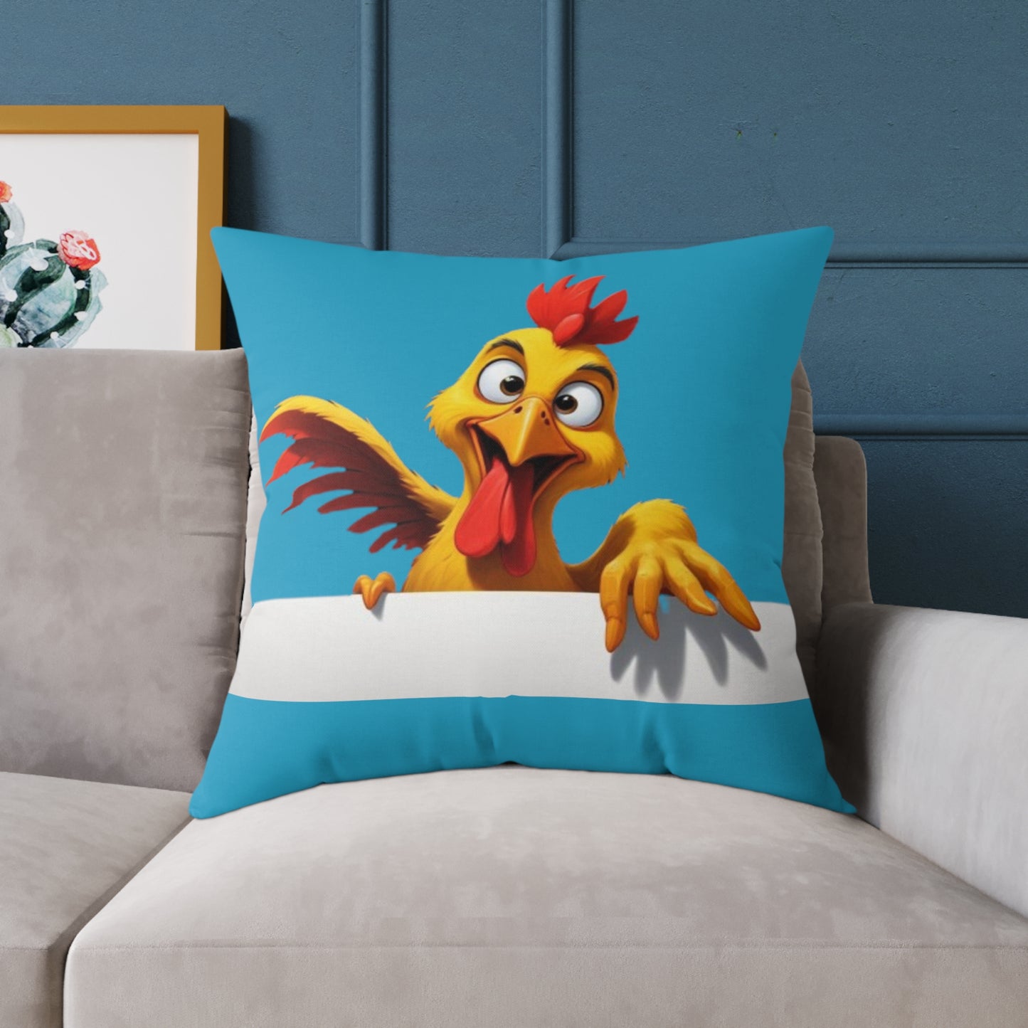 Squark Square Poly Canvas Pillow