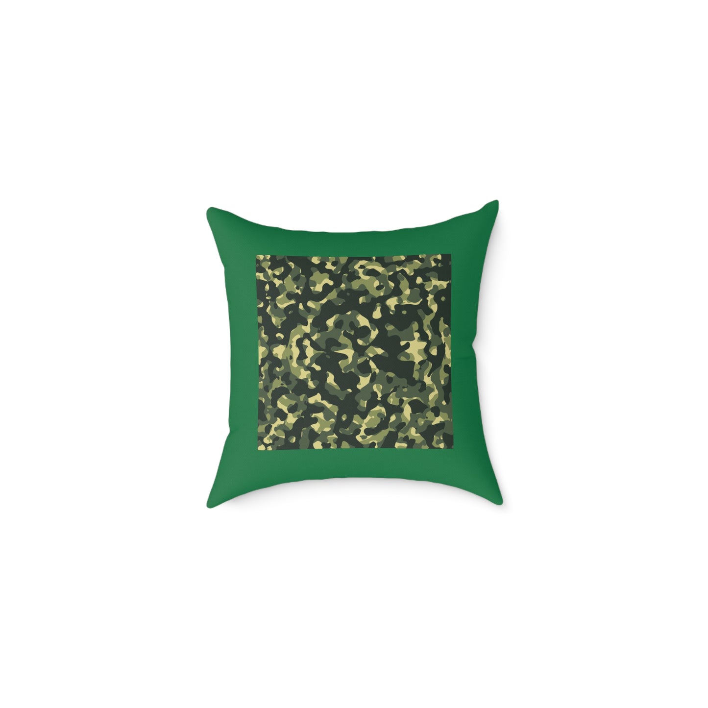 Army Square Poly Canvas Pillow