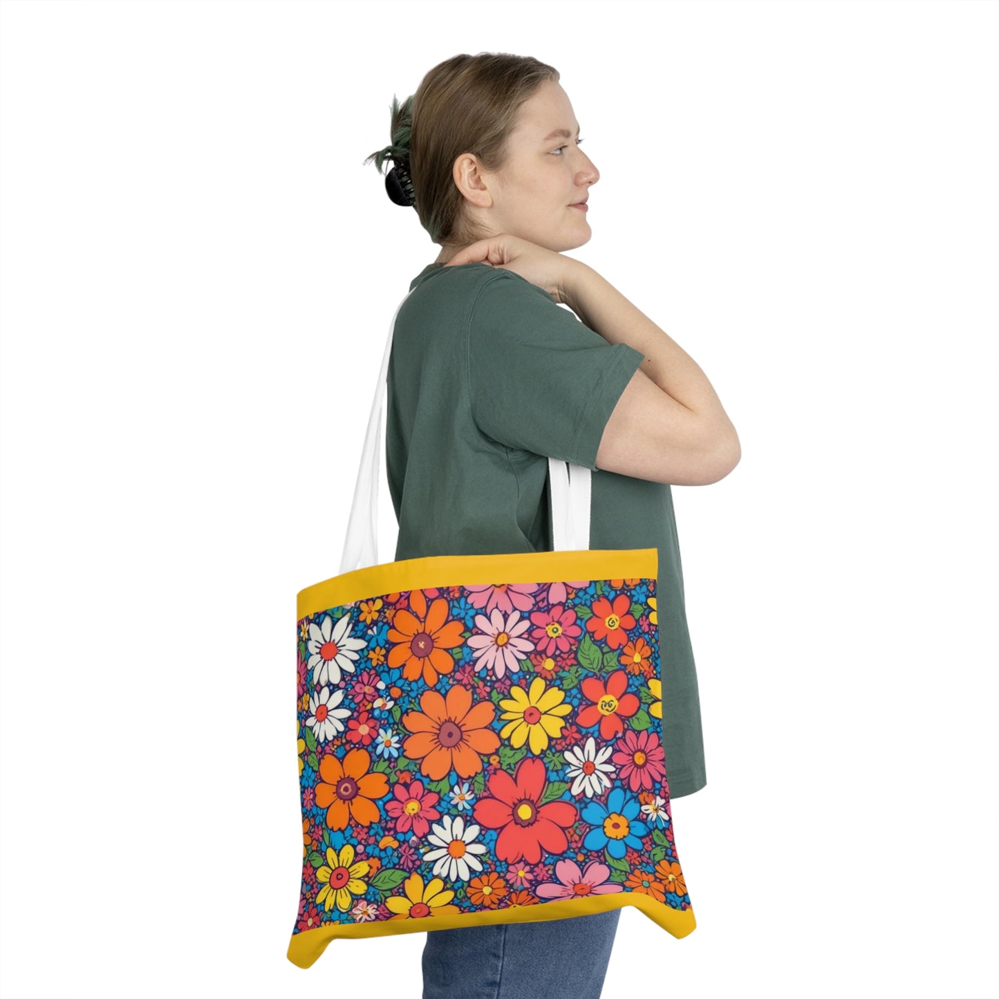 Hippie Pattern Shoulder Tote Bag (AOP)
