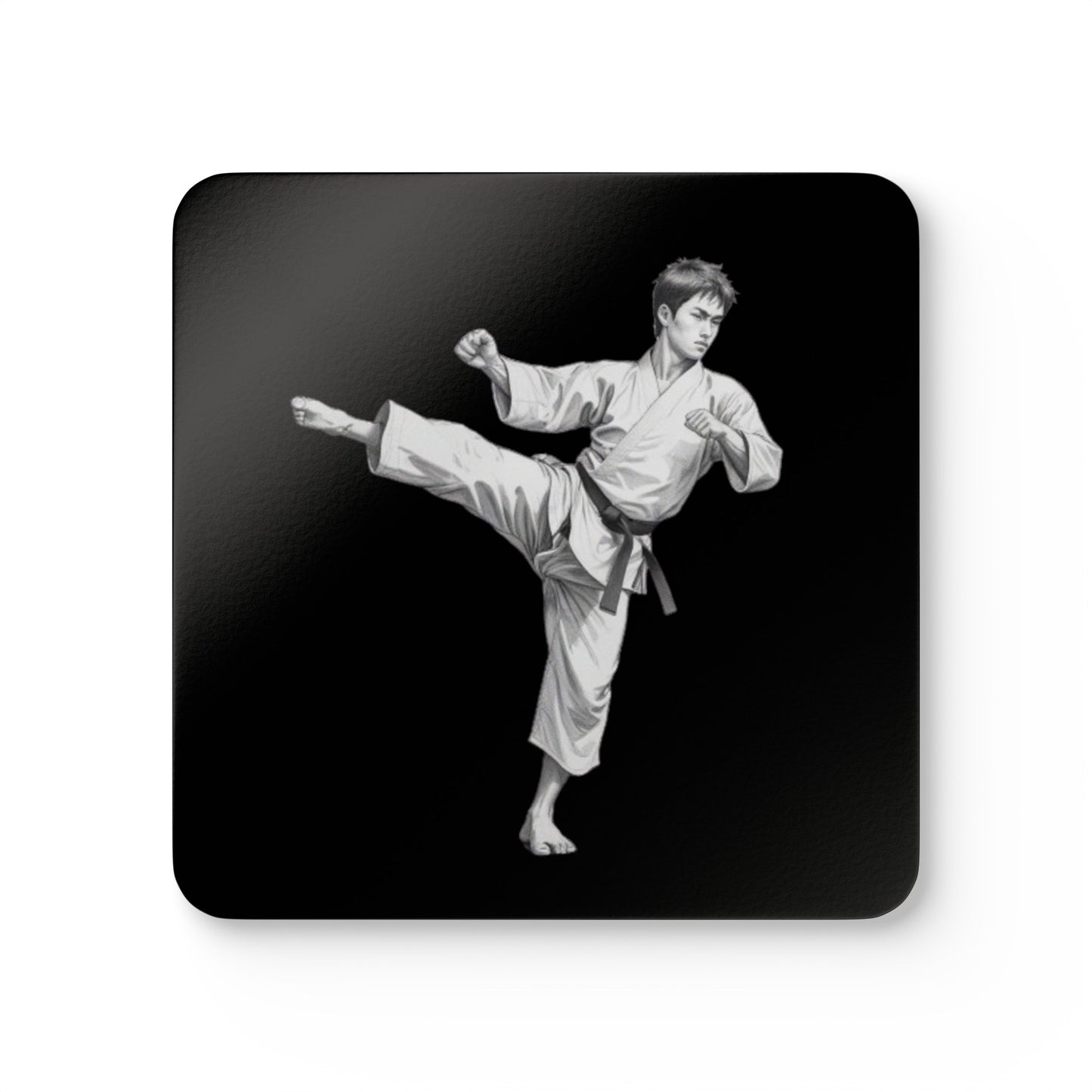 Martial Arts Corkwood Coaster Set