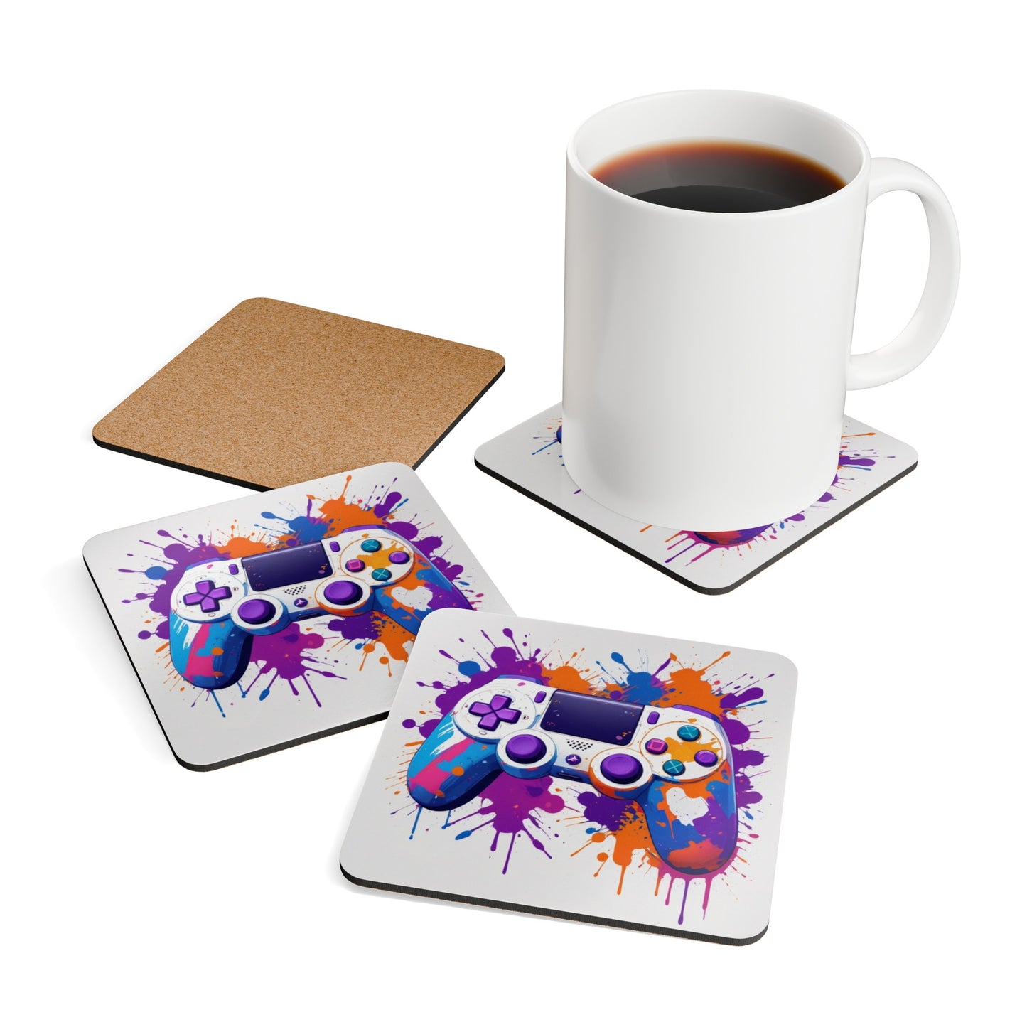 Copy of Gaming Corkwood Coaster Set