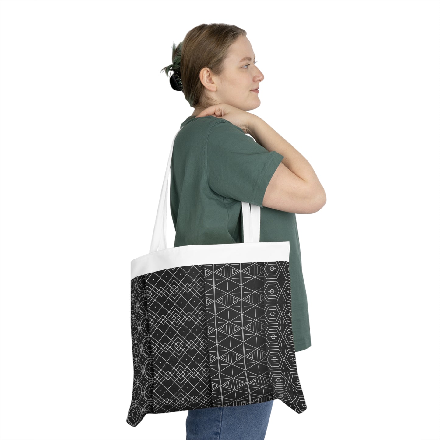 Pattern Shoulder Tote Bag (AOP)