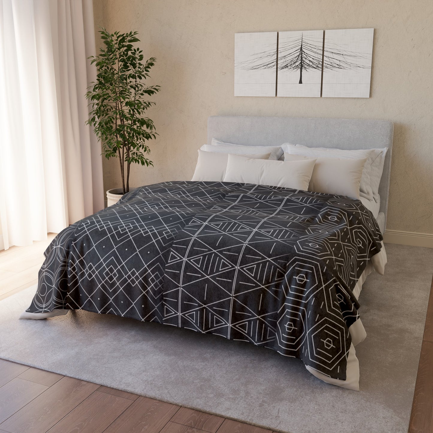 60s patterns Soft Polyester Blanket