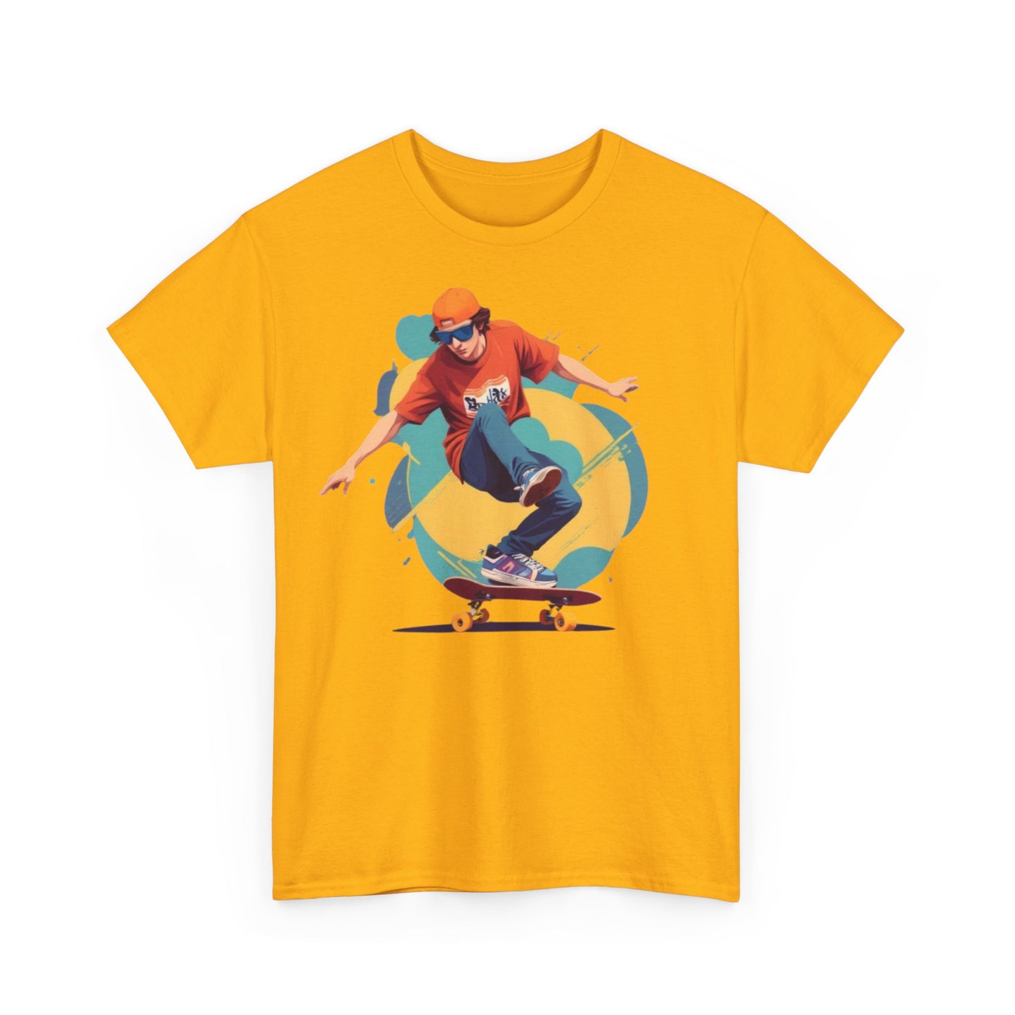 Skateboarder Unisex Heavy Cotton Tee