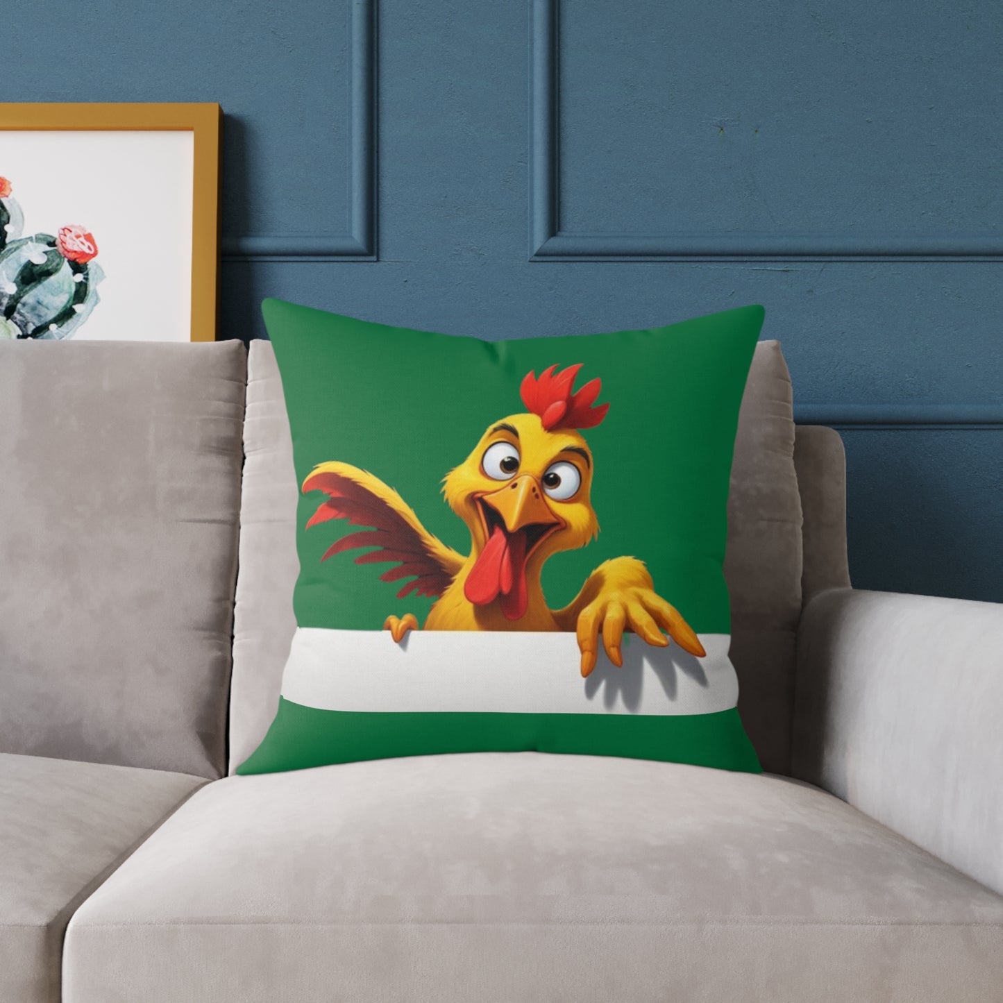 Squark Square Poly Canvas Pillow