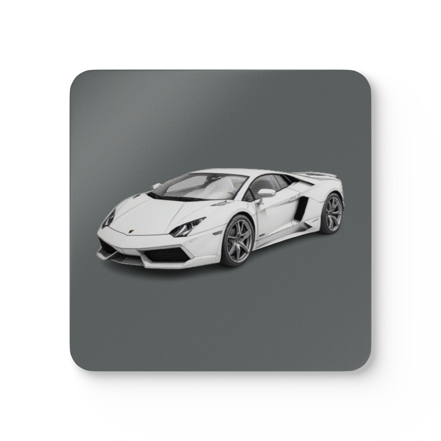 Lamborghini Corkwood Coaster Set