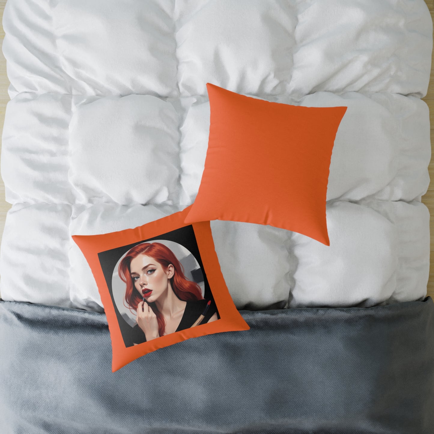 She Devil Square Poly Canvas Pillow