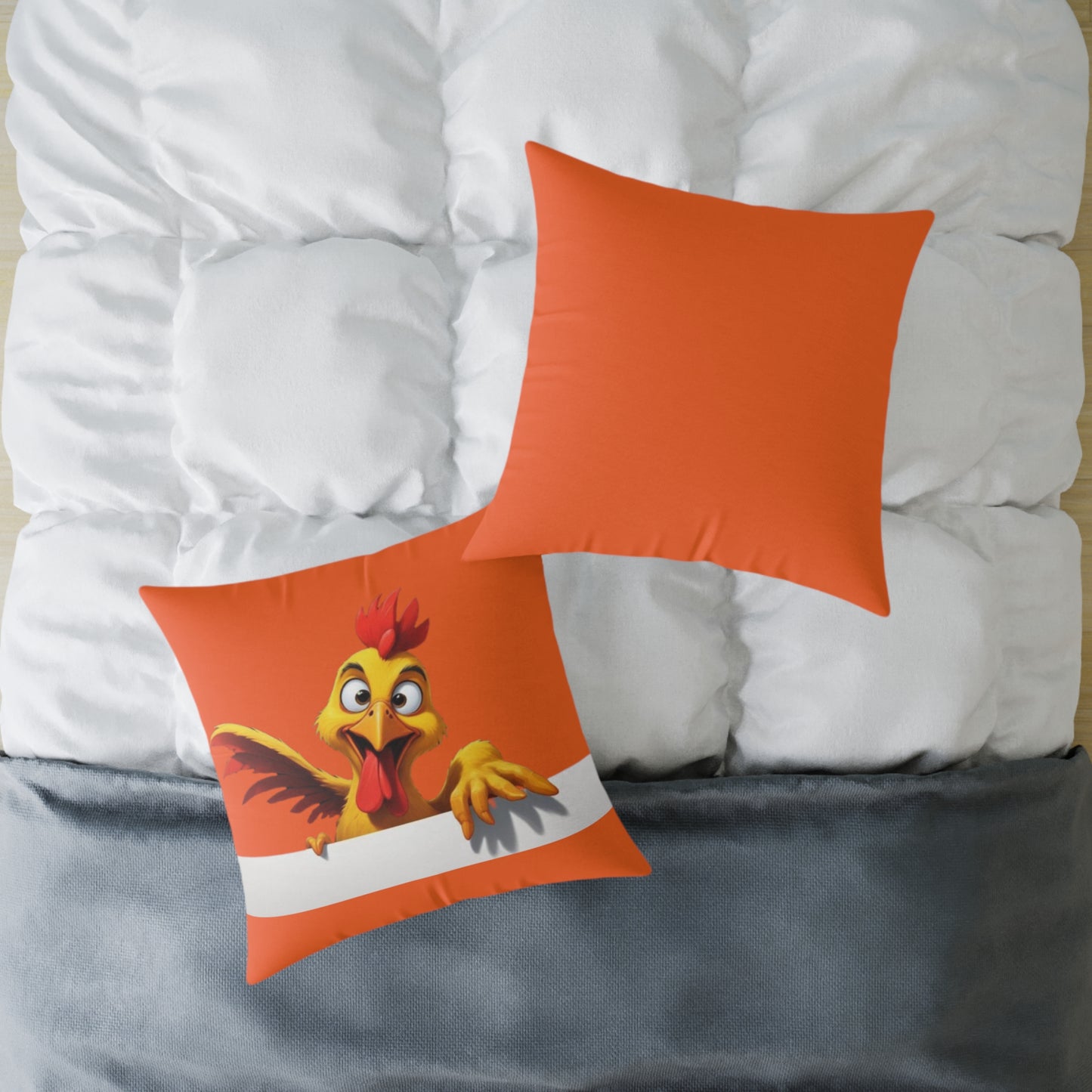 Squark Square Poly Canvas Pillow