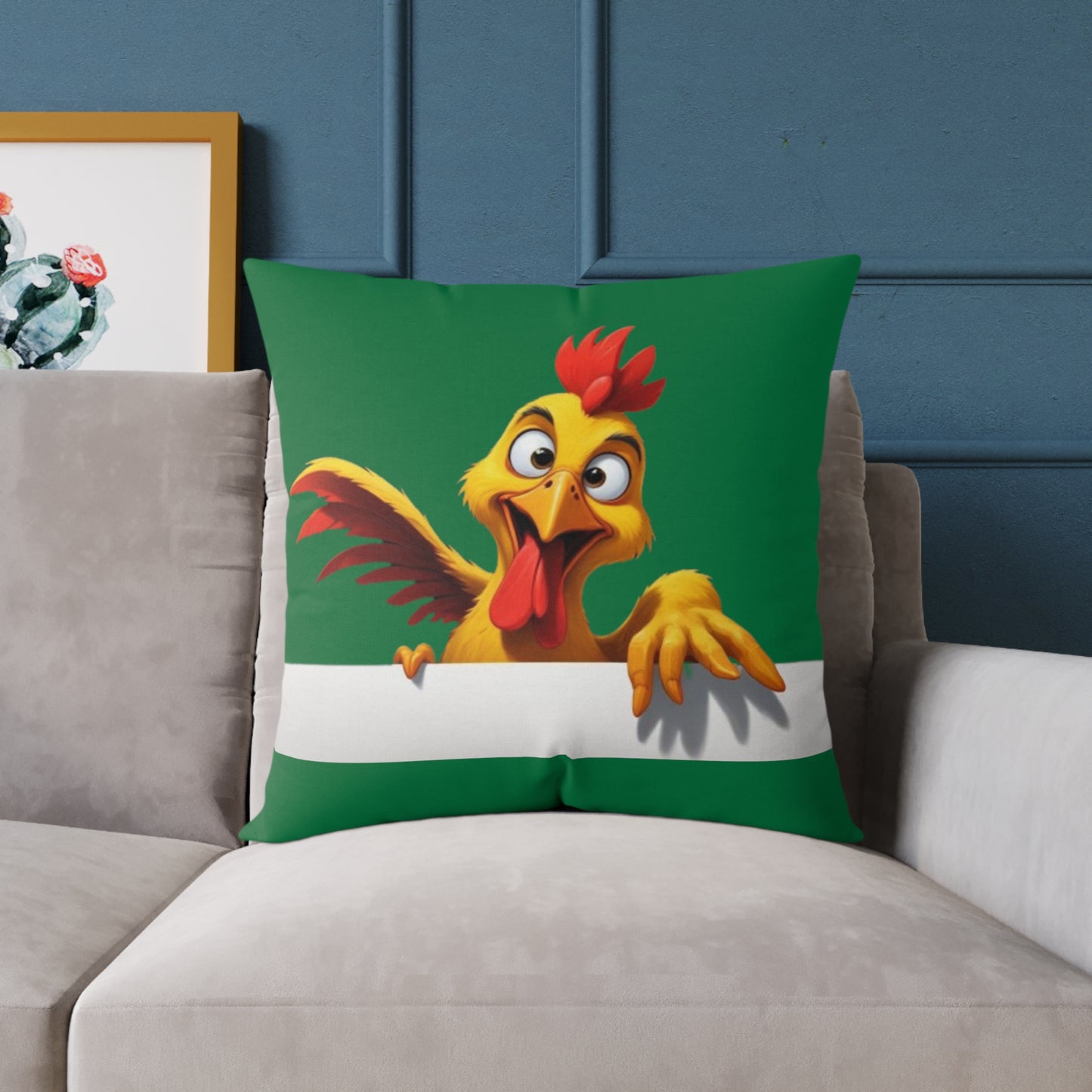 Squark Square Poly Canvas Pillow