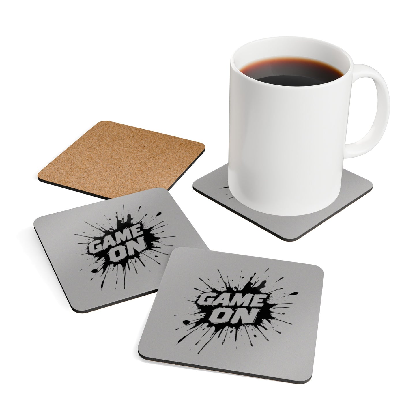 Gaming Corkwood Coaster Set
