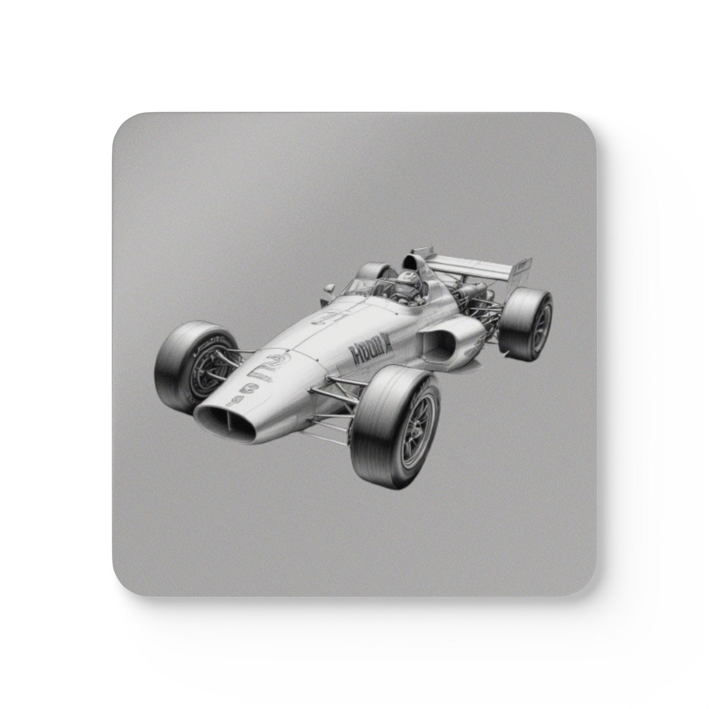 Racing Car Corkwood Coaster Set