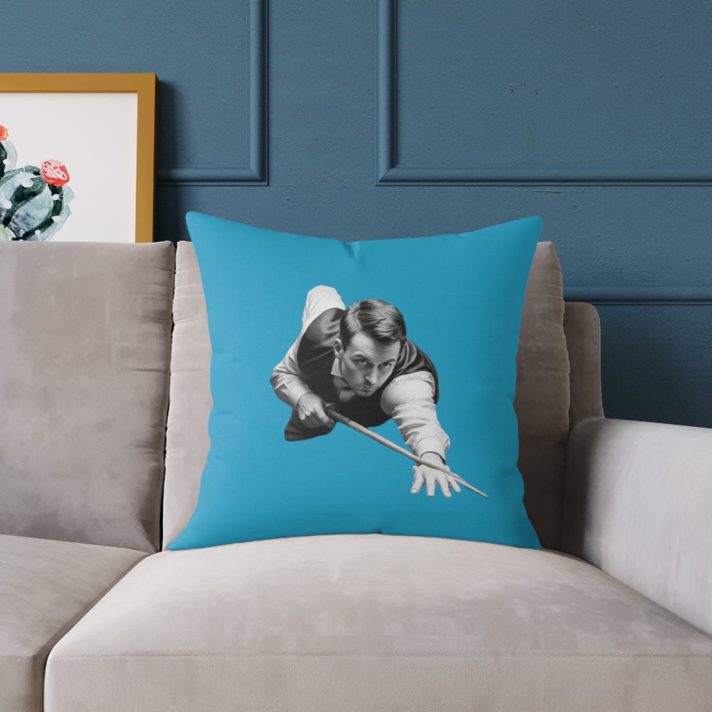 Snooker Square Poly Canvas Pillow