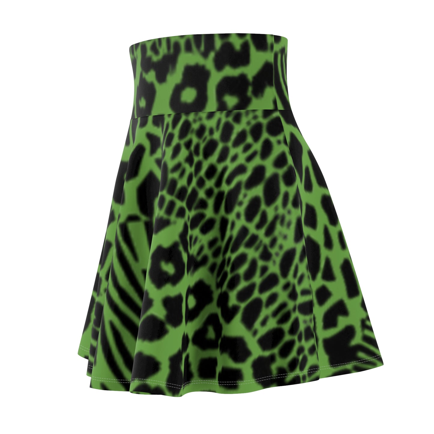 Zebra Print Women's Skater Skirt - Boho Chic Style for Spring & Summer